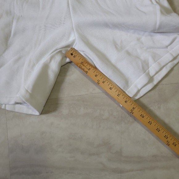 Vintage Lightning Bolt White Sweat Shorts 50/50 Made in USA Size Medium - Picture 8 of 9
